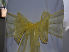 Organza Chair Sash